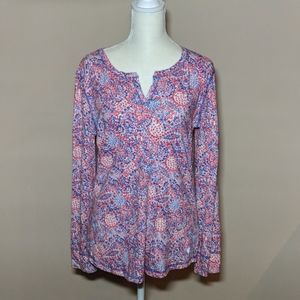 T by Talbot's red white & blue tee long sleeve tee